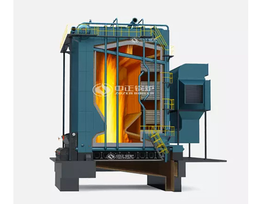 DHL系列生物質(zhì)角管式鏈條爐排熱水鍋爐